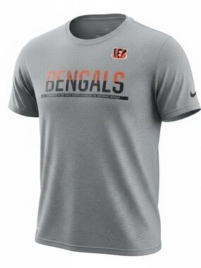 Nike DRI-FIT NFL Equipment Training Cincinnati Bengals Shirt Mens XL Gray